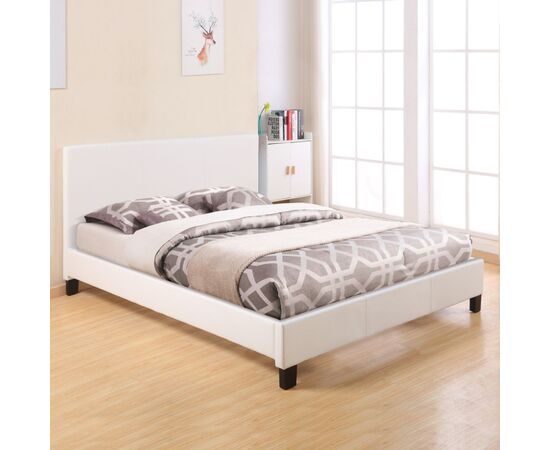 ΚΡΕΒΑΤΙ BECCA 150x200 εκ. ΜΕ PU ΛΕΥΚΟ HM553.01 - ΚΡΕΒΑΤΙΑ στο Milonadakis.gr
