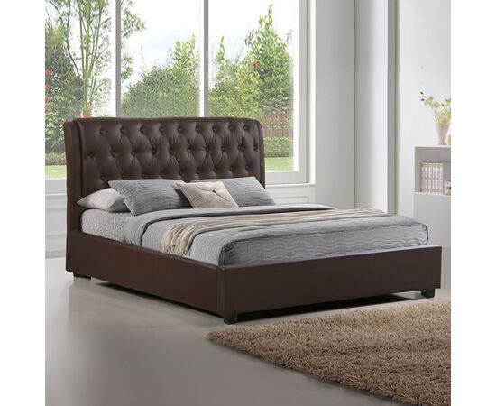 ΚΡΕΒΑΤΙ ODALYS ΜΕ PU ΚΑΦΕ HM549.02 150x200 εκ. - ΚΡΕΒΑΤΙΑ στο Milonadakis.gr
