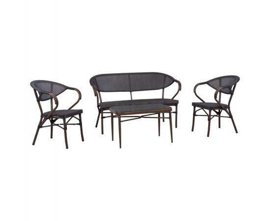 ΣΕΤ ΣΑΛΟΝΙ 4ΤΜΧ BALIN ΑΛΟΥΜΙΝΙΟΥ BAMBOO LOOK ΚΑΦΕ HM5573 - ΣΕΤ ΣΑΛΟΝΙΑ στο Milonadakis.gr