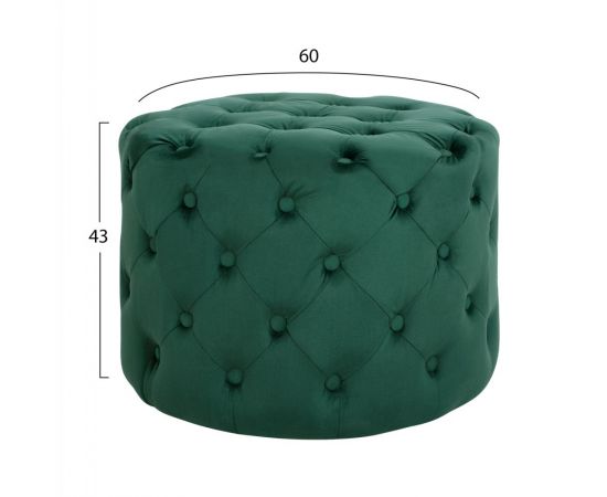 ΣΚΑΜΠΟ KASSIE ΚΥΠΑΡΙΣΣΙ ΒΕΛΟΥΔΟ ΤΥΠΟΥ CHESTERFIELD HM8406.03 Φ60x43Υ εκ. - ΠΟΥΦ - ΣΚΑΜΠΟ - ΜΠΑΟΥΛΟ στο Milonadakis.gr