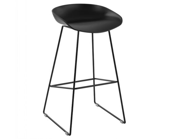 ΣΚΑΜΠΟ ΜΕΤΑΛΛΙΚΟ NAILA HM8450.02 ΜΕ ΚΑΘΙΣΜΑ PP ΜΑΥΡΟ 47x47x83 εκ. - ΣΚΑΜΠΟ ΜΠΑΡ στο Milonadakis.gr