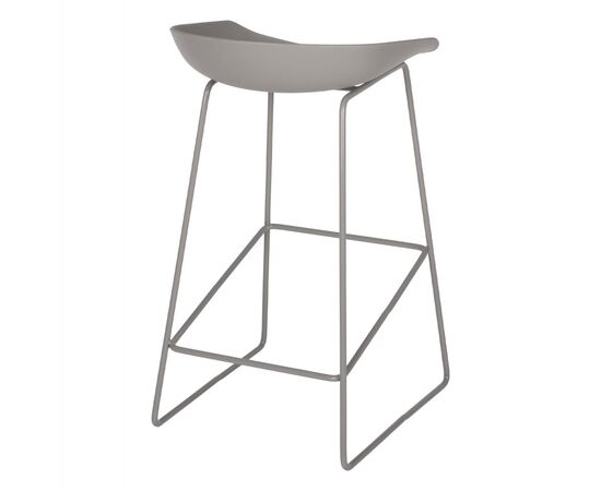 ΣΚΑΜΠΟ ΜΕΤΑΛΛΙΚΟ NAILA HM8450.10 ΜΕ ΚΑΘΙΣΜΑ PP ΓΚΡΙ 47x47x83 εκ. - ΣΚΑΜΠΟ ΜΠΑΡ στο Milonadakis.gr