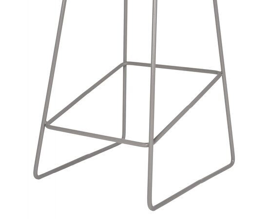 ΣΚΑΜΠΟ ΜΕΤΑΛΛΙΚΟ NAILA HM8450.10 ΜΕ ΚΑΘΙΣΜΑ PP ΓΚΡΙ 47x47x83 εκ. - ΣΚΑΜΠΟ ΜΠΑΡ στο Milonadakis.gr