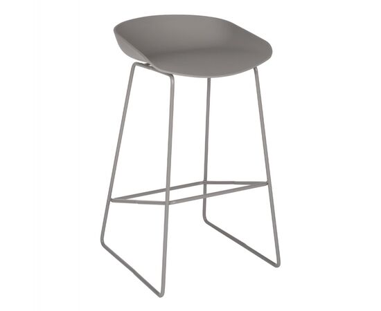 ΣΚΑΜΠΟ ΜΕΤΑΛΛΙΚΟ NAILA HM8450.10 ΜΕ ΚΑΘΙΣΜΑ PP ΓΚΡΙ 47x47x83 εκ. - ΣΚΑΜΠΟ ΜΠΑΡ στο Milonadakis.gr