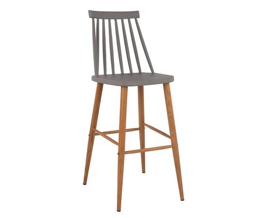 ΣΚΑΜΠΟ ΜΠΑΡ HM8459.10 VANESSA ΣΕ ΓΚΡΙ ΧΡΩΜΑ 43x49x107 εκ. - ΣΚΑΜΠΟ ΜΠΑΡ στο Milonadakis.gr