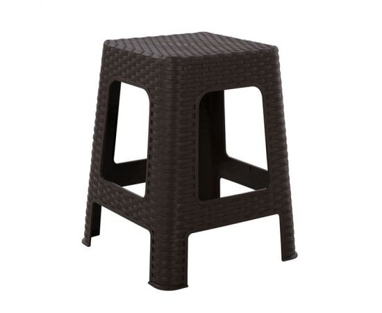 ΣΚΑΜΠΟ ΤΕΤΡΑΓΩΝΟ RATTAN ΚΑΦΕ HM5448.01 02.005.08484 - ΣΚΑΜΠΩ στο Milonadakis.gr