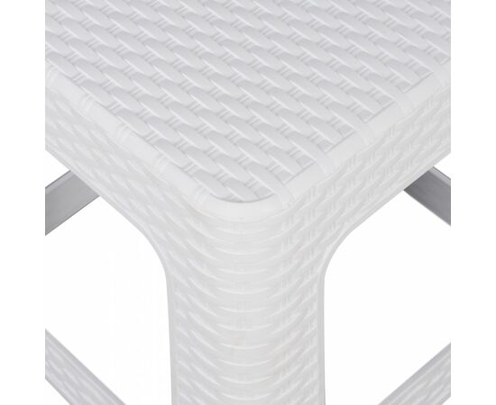 ΣΚΑΜΠΟ ΤΕΤΡΑΓΩΝΟ RATTAN ΛΕΥΚΟ HM5448.03 - ΣΚΑΜΠΩ στο Milonadakis.gr