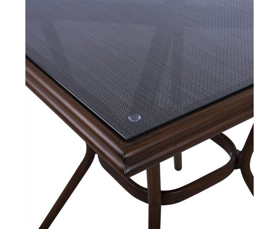 ΤΡΑΠΕΖΙ ΑΛΟΥΜΙΝΙΟΥ HARLOW 70X70X76  BAMBOO LOOK HM5568.03 ΚΑΦΕ ΜΕ ΓΥΑΛΙ - ΤΡΑΠΕΖΙΑ ΕΞ. ΧΩΡΟΥ στο Milonadakis.gr