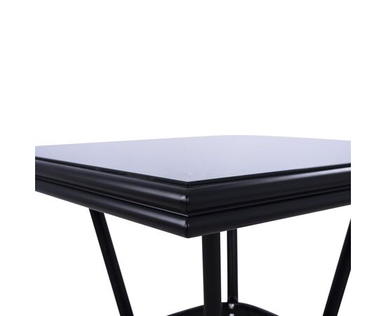 ΤΡΑΠΕΖΙ ΑΛΟΥΜΙΝΙΟΥ HARLOW 70X70X76 BAMBOO LOOK HM5568.02 ΜΑΥΡΟ ΜΕ ΓΥΑΛΙ - ΤΡΑΠΕΖΙΑ ΕΞ. ΧΩΡΟΥ στο Milonadakis.gr