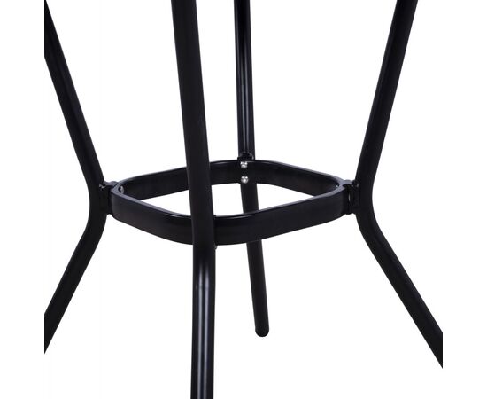 ΤΡΑΠΕΖΙ ΑΛΟΥΜΙΝΙΟΥ HARLOW 70X70X76 BAMBOO LOOK HM5568.02 ΜΑΥΡΟ ΜΕ ΓΥΑΛΙ - ΤΡΑΠΕΖΙΑ ΕΞ. ΧΩΡΟΥ στο Milonadakis.gr
