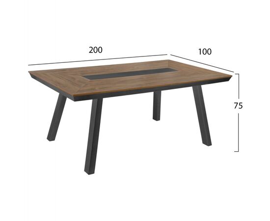 ΤΡΑΠΕΖΙ ΑΛΟΥΜΙΝΙΟΥ TABER ΜΕ POLYWOOD 200X100 ΓΚΡΙ HM5131.12 - ΤΡΑΠΕΖΙΑ ΕΞ. ΧΩΡΟΥ στο Milonadakis.gr