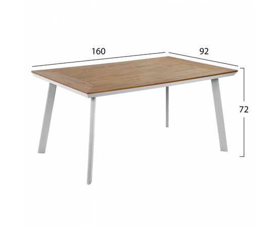 ΤΡΑΠΕΖΙ ΑΛΟΥΜΙΝΙΟΥ TABER ΜΕ POLYWOOD HM5132.11 ΛΕΥΚΟ 160x92x72 - ΤΡΑΠΕΖΙΑ ΕΞ. ΧΩΡΟΥ στο Milonadakis.gr