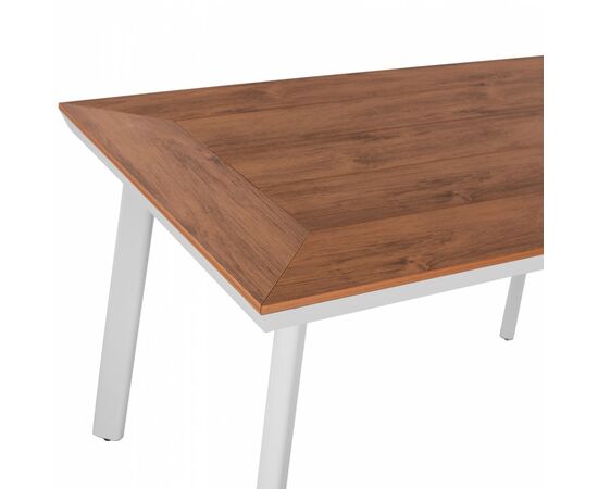 ΤΡΑΠΕΖΙ ΑΛΟΥΜΙΝΙΟΥ TABER ΜΕ POLYWOOD ΛΕΥΚΟ 120x80x72,5Υ εκ. HM5562.01 - ΤΡΑΠΕΖΙΑ ΕΞ. ΧΩΡΟΥ στο Milonadakis.gr