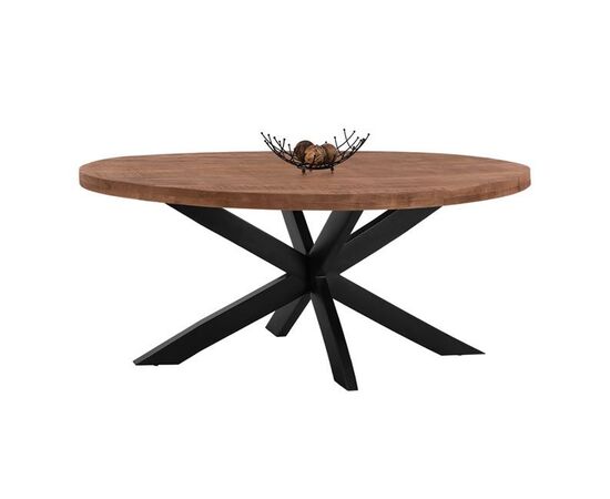 ΤΡΑΠΕΖΙ OVAL 6εκ.ΠΑΧΟΣ ΑΠΟ ΜΑΣΙΦ ΞΥΛΟ MANGO 210Χ100Χ78Υεκ. HM8483 - ΤΡΑΠΕΖΙΑ ΚΟΥΖΙΝΑΣ στο Milonadakis.gr