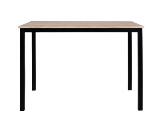 ΤΡΑΠΕΖΙ ΤΡΑΠΕΖΑΡΙΑΣ PANYA HM8332, 110X70Χ76 SONOMA, ΜΑΥΡΑ ΠΟΔΙΑ - ΤΡΑΠΕΖΙΑ ΚΟΥΖΙΝΑΣ στο Milonadakis.gr