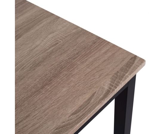 ΤΡΑΠΕΖΙ ΤΡΑΠΕΖΑΡΙΑΣ PANYA HM8332, 110X70Χ76 SONOMA, ΜΑΥΡΑ ΠΟΔΙΑ - ΤΡΑΠΕΖΙΑ ΚΟΥΖΙΝΑΣ στο Milonadakis.gr