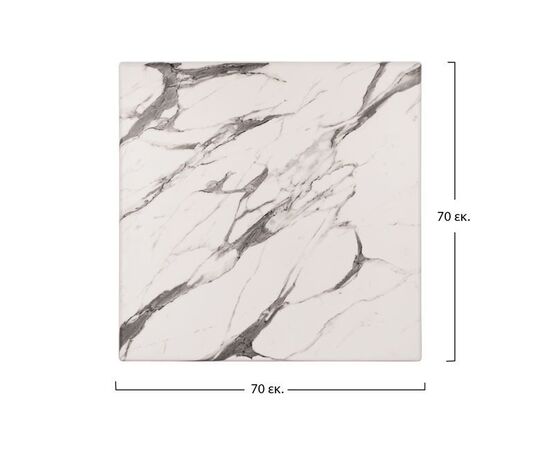 ΕΠΙΦΑΝΕΙΑ ΤΡΑΠΕΖΙΟΥ WERZALIT 70Χ70Χ3.5εκ. MARBLE WHITE-GREY 5657 HM5230.11 - ΚΑΠΑΚΙΑ WERZALIT στο Milonadakis.gr