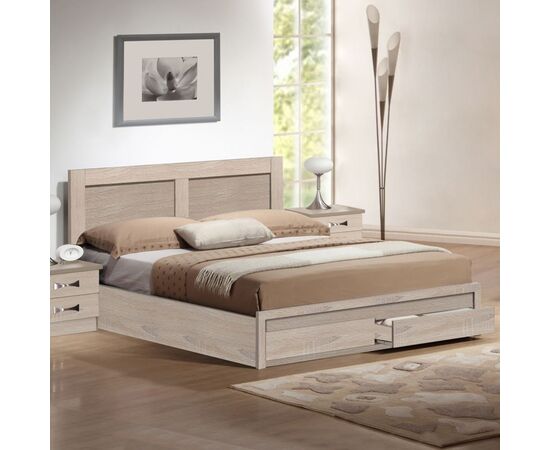 ΚΡΕΒΑΤΙ CAPRI HM399.02 ΜΕ 2 ΣΥΡΤΑΡΙΑ SONOMA 160x200 εκ. - ΚΡΕΒΑΤΙΑ στο Milonadakis.gr