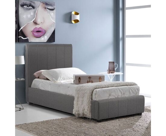 ΚΡΕΒΑΤΙ MONDY 90x200 εκ. ΜΕ ΥΦΑΣΜΑ DARK GREY HM586.05 - ΚΡΕΒΑΤΙΑ στο Milonadakis.gr