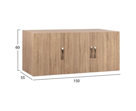 ΠΑΤΑΡΙ 3ΦΥΛΛΗΣ ΝΤΟΥΛΑΠΑΣ CARLY HM385.02 ΣΕ ΧΡΩΜΑ SONAMA 150X55Χ60Υεκ. - ΝΤΟΥΛΑΠΕΣ στο Milonadakis.gr