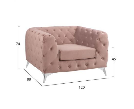 ΠΟΛΥΘΡΟΝΑ ALBERT T.CHESTERFIELD ΣΑΠΙΟ ΜΗΛΟ ΒΕΛΟΥΔΟ HM3130.05 120Χ88Χ74Υεκ. - ΚΑΡΕΚΛΕΣ - ΠΟΛΥΘΡΟΝΕΣ ΕΣ. στο Milonadakis.gr