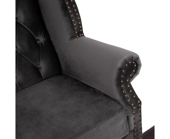 ΠΟΛΥΘΡΟΝΑ-ΜΠΕΡΖΕΡΑ ΓΚΡΙ ΒΕΛΟΥΔΟ T.CHESTERFIELD POLINA 83x75x107Yεκ.HM0053.10 - ΚΑΡΕΚΛΕΣ - ΠΟΛΥΘΡΟΝΕΣ ΕΣ. στο Milonadakis.gr