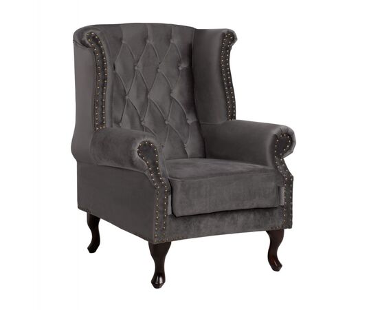 ΠΟΛΥΘΡΟΝΑ-ΜΠΕΡΖΕΡΑ ΓΚΡΙ ΒΕΛΟΥΔΟ T.CHESTERFIELD POLINA 83x75x107Yεκ.HM0053.10 - ΚΑΡΕΚΛΕΣ - ΠΟΛΥΘΡΟΝΕΣ ΕΣ. στο Milonadakis.gr