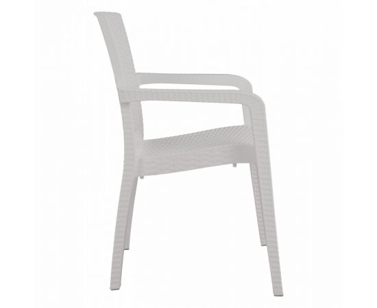 ΠΟΛΥΘΡΟΝΑ ΠΟΛΥΠΡΟΠΥΛΕΝΙΟΥ RATTAN HM5590.04 ΧΡΩΜΑ ΛΕΥΚΟ 58x55x87 cm. - ΚΑΡΕΚΛΕΣ - ΠΟΛΥΘΡΟΝΕΣ στο Milonadakis.gr