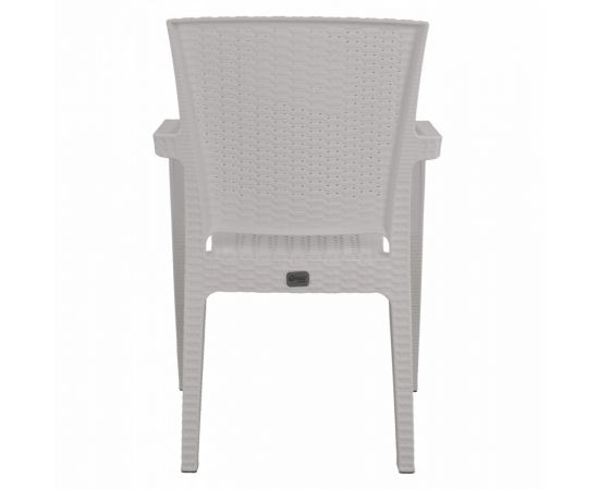 ΠΟΛΥΘΡΟΝΑ ΠΟΛΥΠΡΟΠΥΛΕΝΙΟΥ RATTAN HM5590.04 ΧΡΩΜΑ ΛΕΥΚΟ 58x55x87 cm. - ΚΑΡΕΚΛΕΣ - ΠΟΛΥΘΡΟΝΕΣ στο Milonadakis.gr