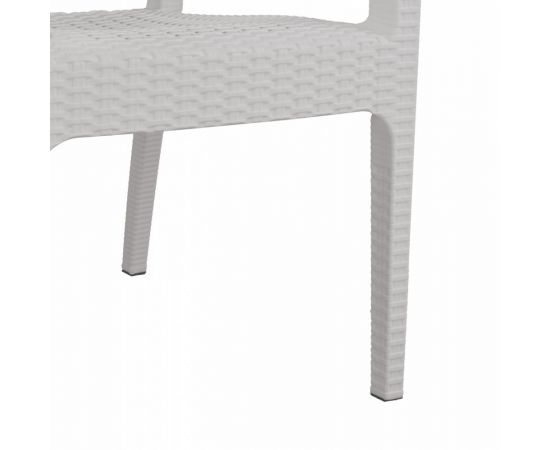 ΠΟΛΥΘΡΟΝΑ ΠΟΛΥΠΡΟΠΥΛΕΝΙΟΥ RATTAN HM5590.04 ΧΡΩΜΑ ΛΕΥΚΟ 58x55x87 cm. - ΚΑΡΕΚΛΕΣ - ΠΟΛΥΘΡΟΝΕΣ στο Milonadakis.gr
