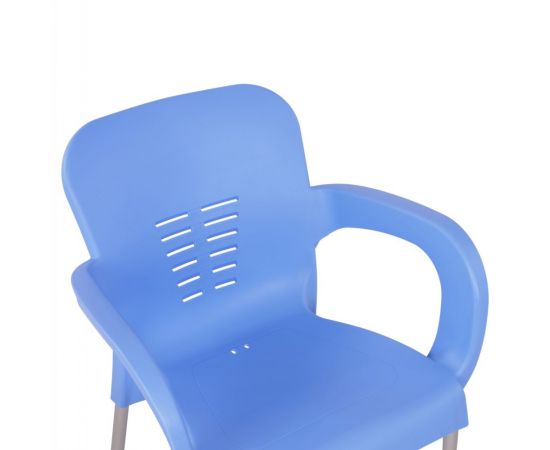 ΠΟΛΥΘΡΟΝΑ ΠΟΛΥΠΡΟΠΥΛΕΝΙΟΥ KAREK HM5592.08 ΧΡΩΜΑ ΜΠΛΕ ΜΕ ΠΟΔΙ ΑΛΟΥΜΙΝΙΟΥ 59x58x81Y εκ. - ΚΑΡΕΚΛΕΣ - ΠΟΛΥΘΡΟΝΕΣ στο Milonadakis.gr