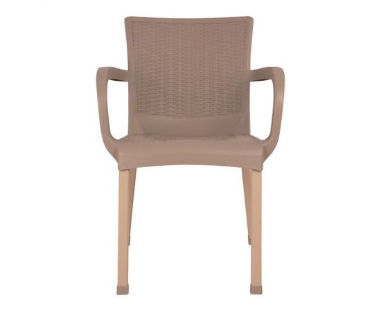 ΠΟΛΥΘΡΟΝΑ ΠΟΛΥΠΡΟΠΥΛΕΝΙΟΥ RATTAN ΠΟΔΙ ALU HM5591.02 ΚΑΠΟΥΤΣΙΝΟ 60x60x82 cm - ΚΑΡΕΚΛΕΣ - ΠΟΛΥΘΡΟΝΕΣ στο Milonadakis.gr
