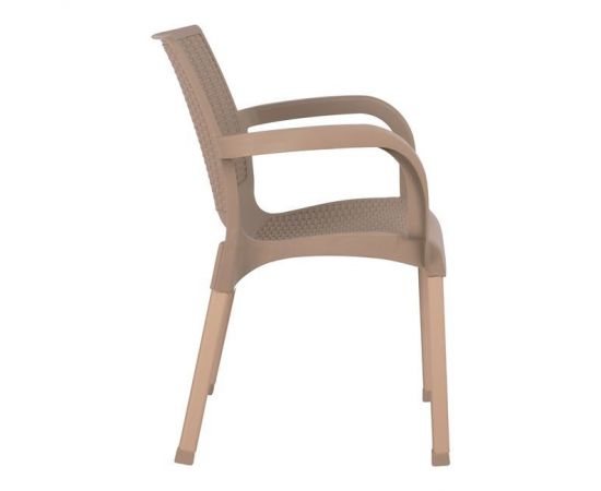 ΠΟΛΥΘΡΟΝΑ ΠΟΛΥΠΡΟΠΥΛΕΝΙΟΥ RATTAN ΠΟΔΙ ALU HM5591.02 ΚΑΠΟΥΤΣΙΝΟ 60x60x82 cm - ΚΑΡΕΚΛΕΣ - ΠΟΛΥΘΡΟΝΕΣ στο Milonadakis.gr