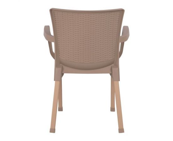 ΠΟΛΥΘΡΟΝΑ ΠΟΛΥΠΡΟΠΥΛΕΝΙΟΥ RATTAN ΠΟΔΙ ALU HM5591.02 ΚΑΠΟΥΤΣΙΝΟ 60x60x82 cm - ΚΑΡΕΚΛΕΣ - ΠΟΛΥΘΡΟΝΕΣ στο Milonadakis.gr