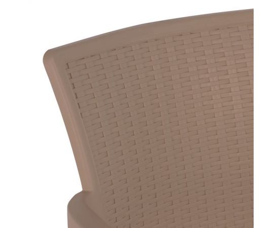 ΠΟΛΥΘΡΟΝΑ ΠΟΛΥΠΡΟΠΥΛΕΝΙΟΥ RATTAN ΠΟΔΙ ALU HM5591.02 ΚΑΠΟΥΤΣΙΝΟ 60x60x82 cm - ΚΑΡΕΚΛΕΣ - ΠΟΛΥΘΡΟΝΕΣ στο Milonadakis.gr
