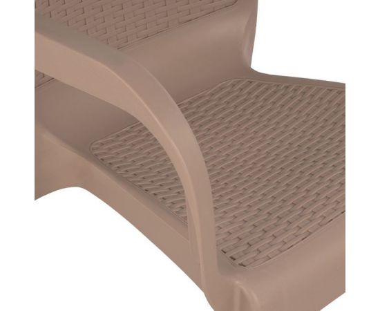 ΠΟΛΥΘΡΟΝΑ ΠΟΛΥΠΡΟΠΥΛΕΝΙΟΥ RATTAN ΠΟΔΙ ALU HM5591.02 ΚΑΠΟΥΤΣΙΝΟ 60x60x82 cm - ΚΑΡΕΚΛΕΣ - ΠΟΛΥΘΡΟΝΕΣ στο Milonadakis.gr