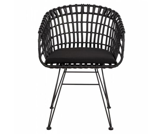 ΠΟΛΥΘΡΟΝΑ ΤΥΠΟΥ ΦΩΛΙΑ ΜΕΤΑΛΛΙΚΗ ALLEGRA HM5456.02 ΜΕ WICKER ΜΑΥΡΟ 59Χ56,5Χ83Υ εκ. - ΚΑΡΕΚΛΕΣ - ΠΟΛΥΘΡΟΝΕΣ στο Milonadakis.gr