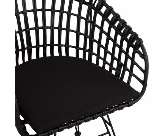 ΠΟΛΥΘΡΟΝΑ ΤΥΠΟΥ ΦΩΛΙΑ ΜΕΤΑΛΛΙΚΗ ALLEGRA HM5456.02 ΜΕ WICKER ΜΑΥΡΟ 59Χ56,5Χ83Υ εκ. - ΚΑΡΕΚΛΕΣ - ΠΟΛΥΘΡΟΝΕΣ στο Milonadakis.gr