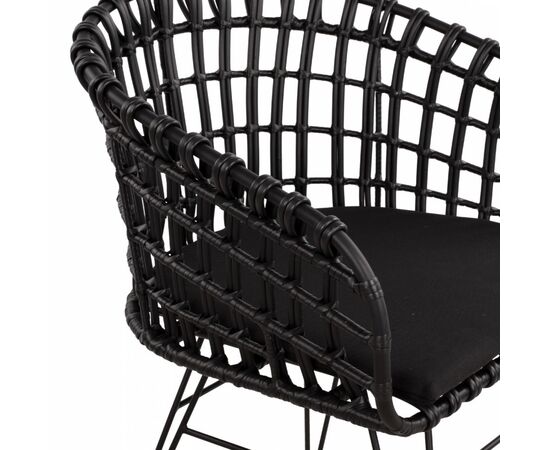 ΠΟΛΥΘΡΟΝΑ ΤΥΠΟΥ ΦΩΛΙΑ ΜΕΤΑΛΛΙΚΗ ALLEGRA HM5456.02 ΜΕ WICKER ΜΑΥΡΟ 59Χ56,5Χ83Υ εκ. - ΚΑΡΕΚΛΕΣ - ΠΟΛΥΘΡΟΝΕΣ στο Milonadakis.gr