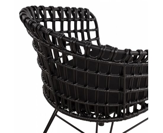 ΠΟΛΥΘΡΟΝΑ ΤΥΠΟΥ ΦΩΛΙΑ ΜΕΤΑΛΛΙΚΗ ALLEGRA HM5456.02 ΜΕ WICKER ΜΑΥΡΟ 59Χ56,5Χ83Υ εκ. - ΚΑΡΕΚΛΕΣ - ΠΟΛΥΘΡΟΝΕΣ στο Milonadakis.gr