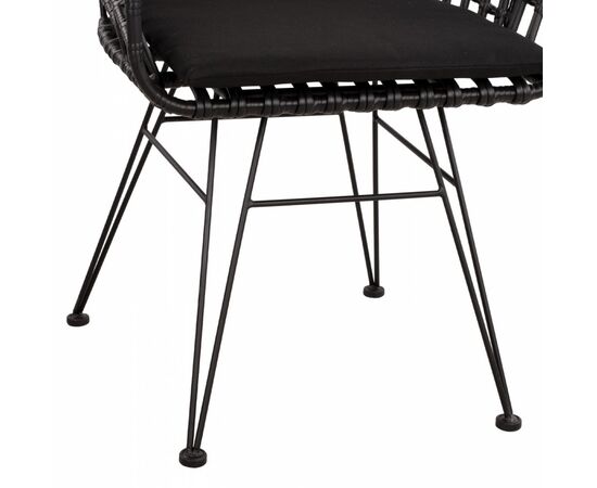 ΠΟΛΥΘΡΟΝΑ ΤΥΠΟΥ ΦΩΛΙΑ ΜΕΤΑΛΛΙΚΗ ALLEGRA HM5456.02 ΜΕ WICKER ΜΑΥΡΟ 59Χ56,5Χ83Υ εκ. - ΚΑΡΕΚΛΕΣ - ΠΟΛΥΘΡΟΝΕΣ στο Milonadakis.gr