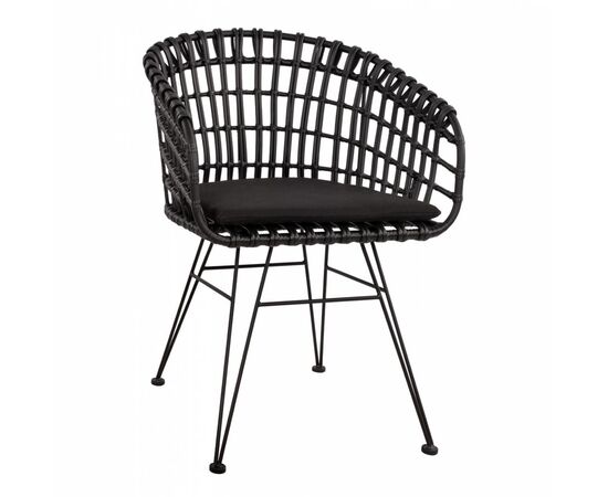 ΠΟΛΥΘΡΟΝΑ ΤΥΠΟΥ ΦΩΛΙΑ ΜΕΤΑΛΛΙΚΗ ALLEGRA HM5456.02 ΜΕ WICKER ΜΑΥΡΟ 59Χ56,5Χ83Υ εκ. - ΚΑΡΕΚΛΕΣ - ΠΟΛΥΘΡΟΝΕΣ στο Milonadakis.gr