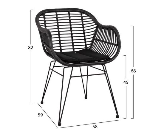 ΣΕΤ 5ΤΜΧ ALLEGRA WICKER ΜΕ ΤΡΑΠΕΖΙ 140X80Χ78Υ ΜΠΕΖ & ΜΑΥΡΟ ΧΡΩΜΑ HM10508 - ΣΕΤ ΤΡΑΠΕΖΑΡΙΕΣ στο Milonadakis.gr