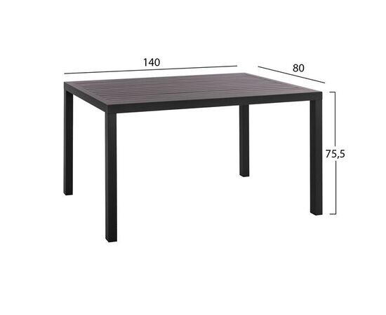 ΣΕΤ 5ΤΜΧ HM10531 ΤΡΑΠΕΖΙ ΑΛΟΥΜΙΝΙΟΥ 140Χ80Χ75,5Y & 4 ΠΟΛΥΘΡΟΝΕΣ LEON ΜΕΤΑΛΛΙΚΕΣ ΓΚΡΙ - ΣΕΤ ΤΡΑΠΕΖΑΡΙΕΣ στο Milonadakis.gr