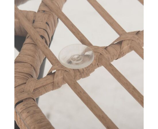 ΣΕΤ ΤΡΑΠΕΖΑΡΙΑΣ 7ΤΜΧ ALLEGRA HM10495 WICKER ΜΠΕΖ-ΜΕΤΑΛΛΟ ΜΑΥΡΟ - ΣΕΤ ΤΡΑΠΕΖΑΡΙΕΣ στο Milonadakis.gr