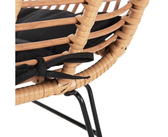 ΣΕΤ ΤΡΑΠΕΖΑΡΙΑΣ 7ΤΜΧ ALLEGRA HM10495 WICKER ΜΠΕΖ-ΜΕΤΑΛΛΟ ΜΑΥΡΟ - ΣΕΤ ΤΡΑΠΕΖΑΡΙΕΣ στο Milonadakis.gr