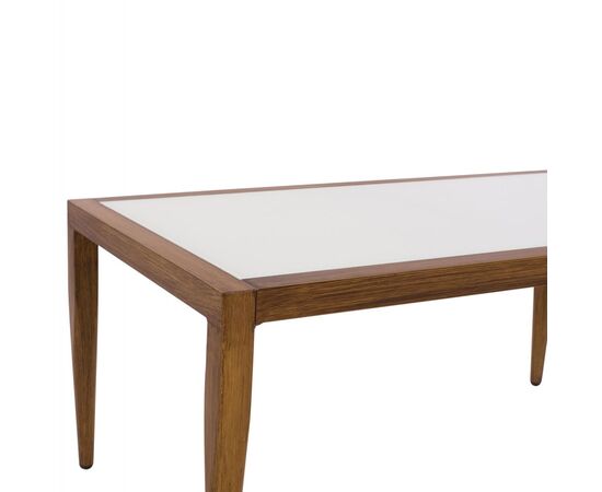 ΤΡΑΠΕΖΙ MEIR ΣΑΛΟΝΙΟΥ ΑΛΟΥΜΙΝΙΟΥ BAMBOO LOOK ΜΕ ΓΥΑΛΙ 100Χ58Χ46 HM5551.01 - ΤΡΑΠΕΖΙΑ ΕΞ. ΧΩΡΟΥ στο Milonadakis.gr