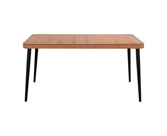 ΤΡΑΠΕΖΙ ΜΕΤΑΛΛΙΚΟ ALLEGRA HM5538 ΜΕ WICKER ΣΕ ΜΠΕΖ ΑΠΟΧΡΩΣΗ & ΓΥΑΛΙ 160X90X78 εκ. - ΤΡΑΠΕΖΙΑ ΕΞ. ΧΩΡΟΥ στο Milonadakis.gr