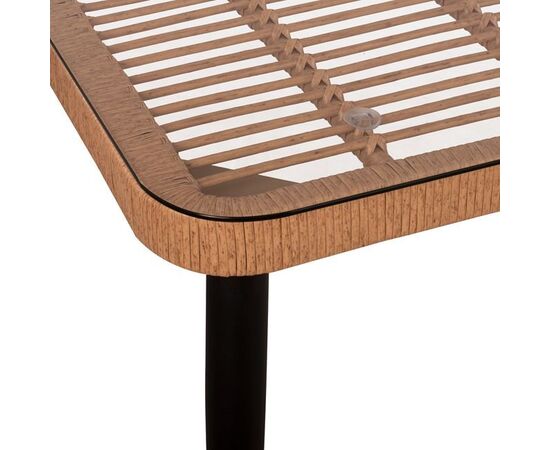 ΤΡΑΠΕΖΙ ΜΕΤΑΛΛΙΚΟ ALLEGRA HM5538 ΜΕ WICKER ΣΕ ΜΠΕΖ ΑΠΟΧΡΩΣΗ & ΓΥΑΛΙ 160X90X78 εκ. - ΤΡΑΠΕΖΙΑ ΕΞ. ΧΩΡΟΥ στο Milonadakis.gr