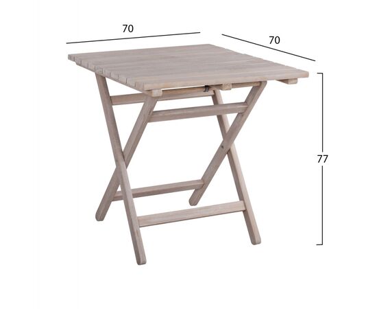 ΤΡΑΠΕΖΙ ΣΚΗΝΟΘΕΤΗ ΛΗΜΝΟΣ 70Χ70 CHALK FINISH ΛΕΥΚΟ ΕΜΠΟΤΙΣΜΟΥ HM5648.03 - ΤΡΑΠΕΖΙΑ ΕΞ. ΧΩΡΟΥ στο Milonadakis.gr